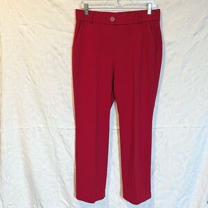 Kasper Red Pull-On Trouser, Size PM